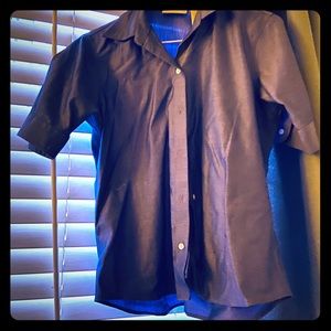 Blue button down